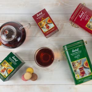 Sadaf Cardamom Tea Loose Leaf Box 16 oz - Special Blend Cardamom Ceylon Black Tea - Product harvested in Sri Lanka - Image 5