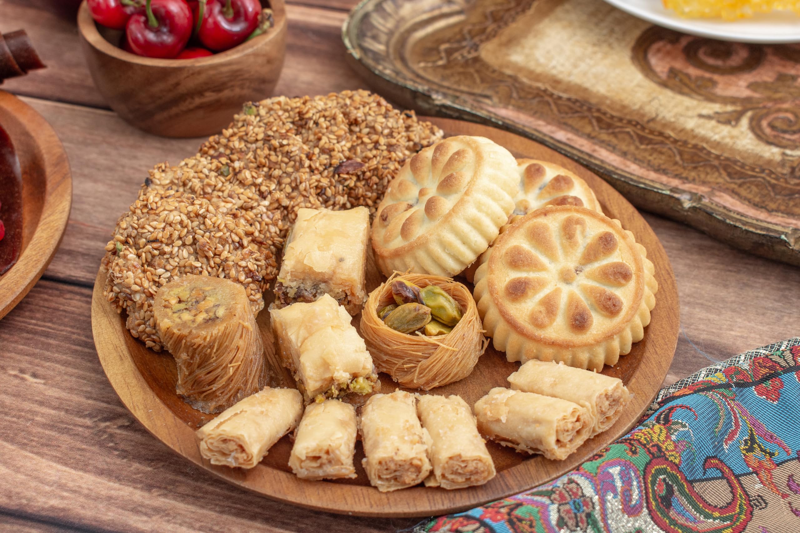 Sadaf Fancy Baklava - Sweet Baklava Pastry - Tasty Snack - Middle Eastern Delight - Pantry Gift Box - Kosher - 6 Assorted Sweets | 50 pieces - Image 7