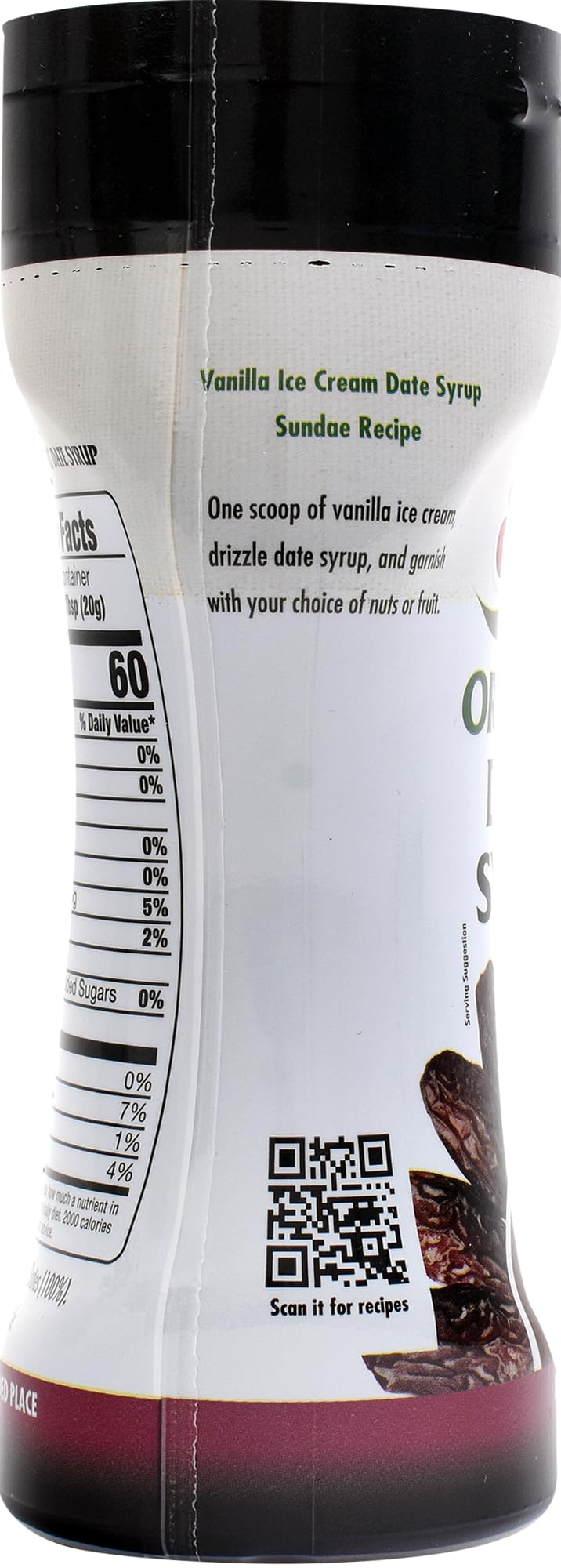 Sadaf Organic Date Syrup in Squeeze Bottle - Date syrup Organic Certified by IQC No Sugar Added - Vegan Honey - Kosher - 12.3 oz - Image 4