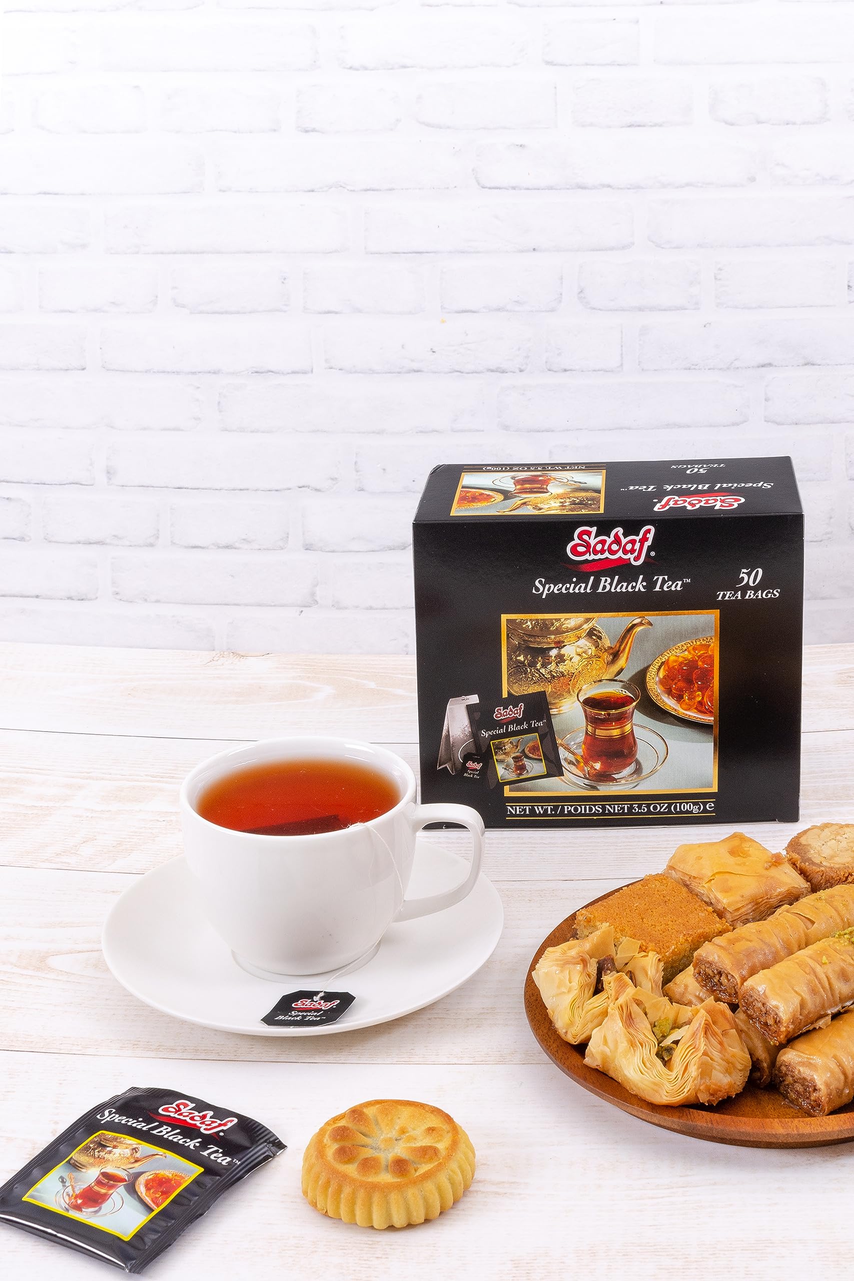 Sadaf Special Black Tea Bags - Pure Ceylon Black Tea - Product harvested in Sry Lanka - Kosher - 50 Bags - Image 3