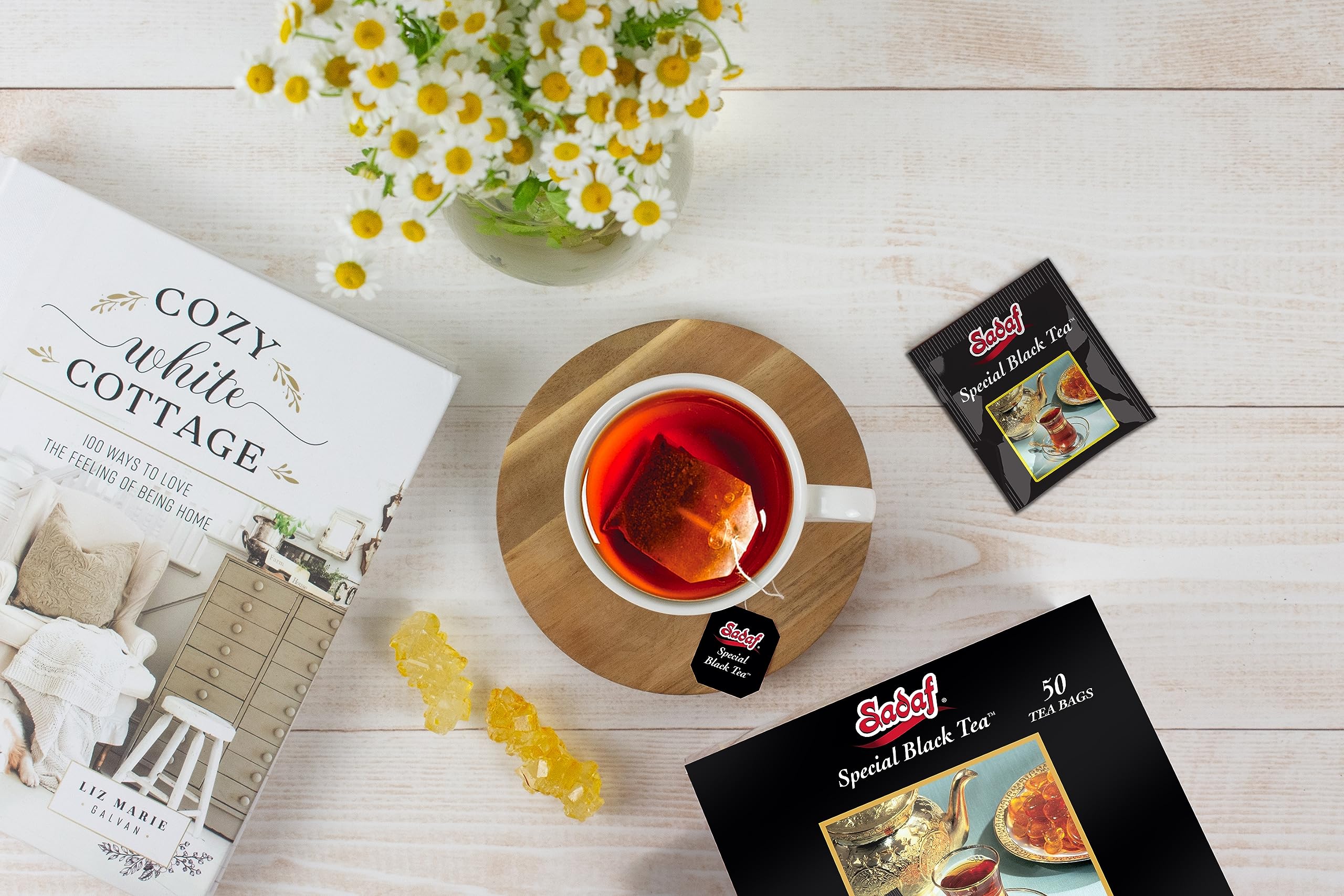 Sadaf Special Black Tea Bags - Pure Ceylon Black Tea - Product harvested in Sry Lanka - Kosher - 50 Bags - Image 6