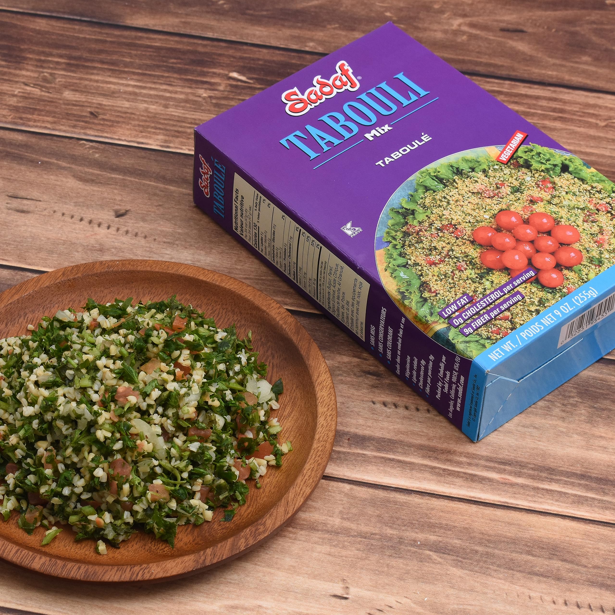 Sadaf Tabouli Mix - Classic Middle Eastern Dish - Vegetarian Tabouleh - Traditional & Healthy Meal - No MSG - No Artificial Coloring - Kosher - 9 Oz Box - Image 7
